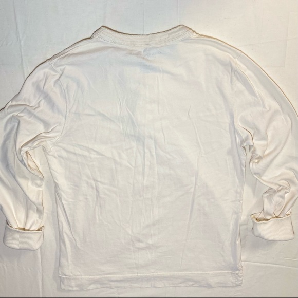 A&E | Mens L | White 1/4 Button Up Pullover Sweater | 100% Cotton - Picture 3 of 8